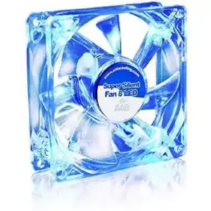 80 mm luefter aabcooling super silent fan 8 blue led leise