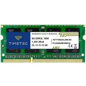 8gb ram timetec 8gb ddr3l 1600mhz pc3l 12800