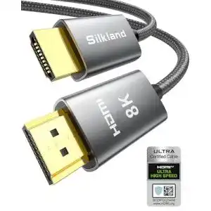 8k hdmi kabel silkland 8k hdmi 2 1 kabel 1m zertifiziertes
