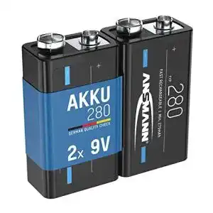 9v akku ansmann akku e block 9v 280 mah ni mh 2 stueck