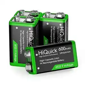 9v akku hiquick 9v akku 9v block batterien 600mah li ion