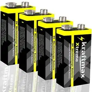 9v lithium batterie kraftmax 4er pack xtreme 9v block