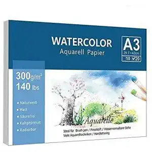 A3 papier willingood premium aquarellpapier a3 300 g mc2b2