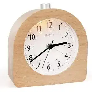 Absolut geraeuschloser wecker muenfly wecker analog holz