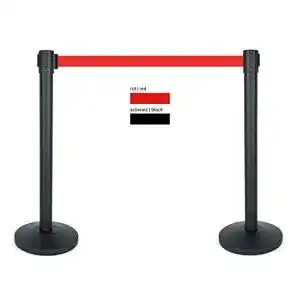 Absperrband ausziehbar heychef 2er set absperrpfosten