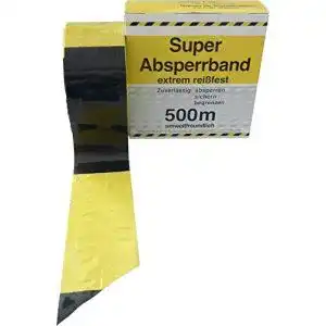 Absperrband gelb schwarz format warn und absperrband
