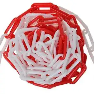 Absperrkette kunststoff practa absperrkette 5m rot weiss