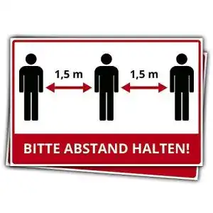 Abstand halten aufkleber geschenke fabrik de 2 aufkleber