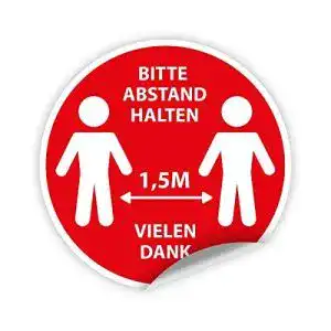 Abstand halten aufkleber kartenmachen de 5x aufkleber sticker