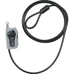 Abus kabelschloss abus 52523 kabelschloss schwarz 200 cm
