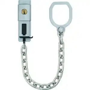 Abus tuerriegel abus tuerkette abschliessbar sk99 silber 21542