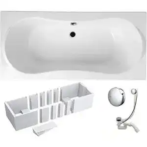 Acryl badewanne vbchome badewanne 180x80 cm acryl set 3in1