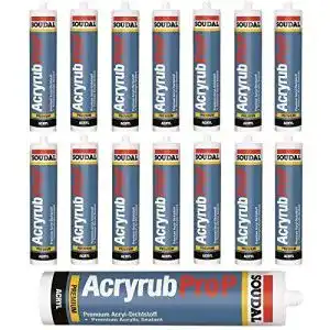 Acryl dichtstoff soudal 15x acryrub pro p acryl weiss dichtstoff