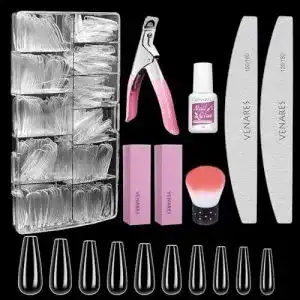 Acryl naegel venares naegel tips set 500 stueck 10 groessen