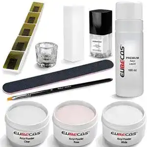 Acryl pulver eubecos acryl nagel starterset plus liquid 100ml