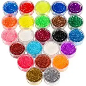 Acryl pulver fandamei 24 farben glitzer fuer naegel glitzerpulver