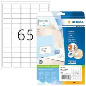 Adressaufkleber herma 4504 universal etiketten 25 blatt