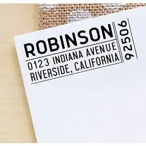 Adressstempel printtoo customized familie ruecksendeadresse