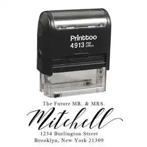 Adressstempel printtoo personalisiert schwarz selbsteinfaerbend