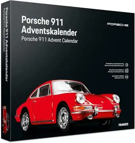 Adventskalender für Männer von Franzis 55199 mit Porsche 911 Modell