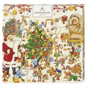 Adventskalender schokolade niederegger mini wichtelwerkstatt