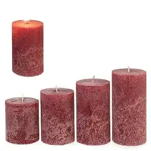 Adventskerzen candelo 4er set rustik kerzen weihnachten