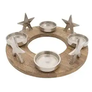Adventskranz holz cb home style adventskranz kerzenhalter