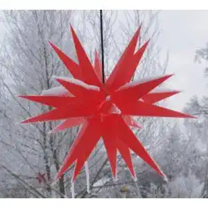 Adventsstern guru shop melchior outdoor ii rot sehr stabil