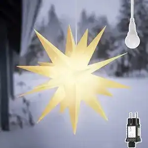 Adventsstern salcar 3d led leuchtstern garten 60cm xxl