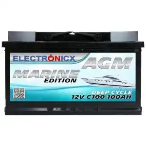 Agm batterie 100ah electronicx agm batterie 100ah 12v
