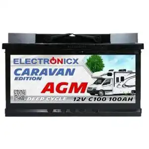 Agm batterie 100ah electronicx agm batterie 12v 100ah