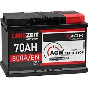 Agm batterie 70 ah langzeit batterien langzeit agm batterie