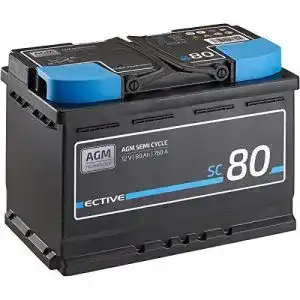 Agm batterie 95ah ective agm batterie sc80 12v 80ah