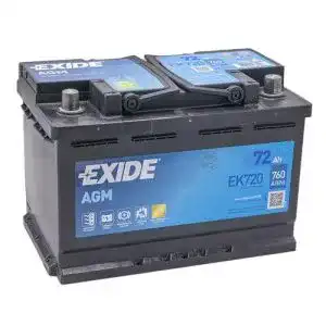 Agm batterie 95ah exide ek700 start stop agm 12v 70ah 760a