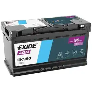 Agm batterie 95ah exide ek950 astarter batterie start stop 12v