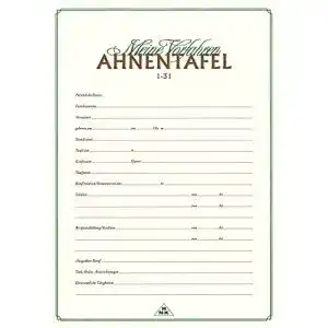 Ahnentafel rnkverlag 2800 meine vorfahren fuer 5 gen