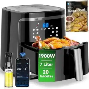 Aigostar fritteuse aigostar cube smart wifi heissluftfritteuse 7l