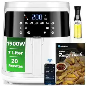 Aigostar fritteuse aigostar white cube smart heissluftfritteuse 7l