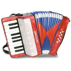Akkordeon bontempi 33 1730 331730 aus holz blau