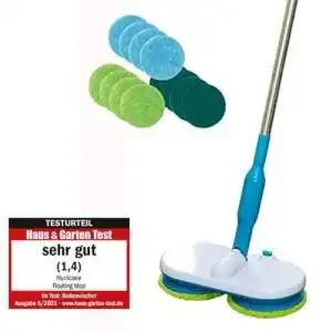 Akku rotationsmopp mediashop hurricane floating mop set