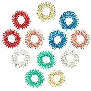 Akupressur ring aster 12 stueck massageringe fuer finger
