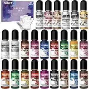 Alcohol ink hxdzfx alkohol tinte set 24 farben