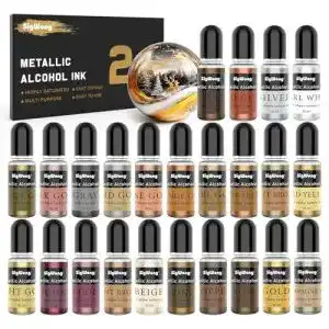 Alcohol ink sigwong metallic alkohol tinte set 24 farben