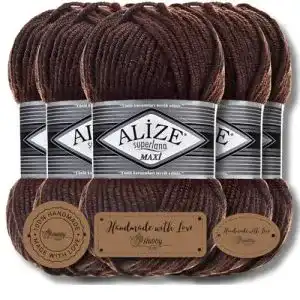 Alize wolle hobby yarn alize 5 x 100g superlana maxi tuerkische