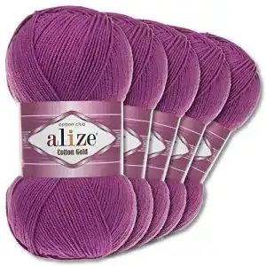 Alize wolle wohnkult alize 5 x 100 g cotton gold premium wolle