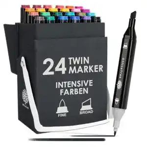 Alkoholmarker officetree 24 alkohol marker intensive farben