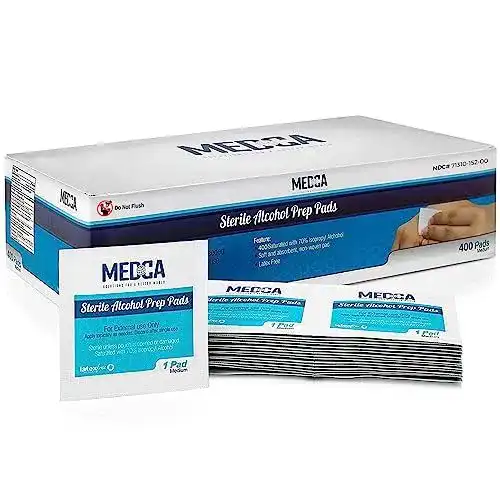 Alkoholtupfer MEDca, 400 Stück, 70% Isopropylalkohol