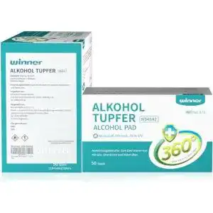Alkoholtupfer winner medical 150 stueck 75 ethanol 4 lagig