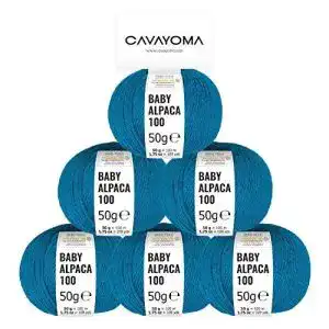 Alpakawolle cavayoma 100 baby alpaka garn set