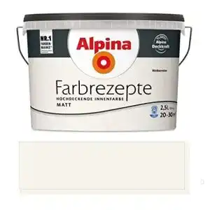 Alpina farbe alpina farbrezepte innenfarbe wolkenreise matt
